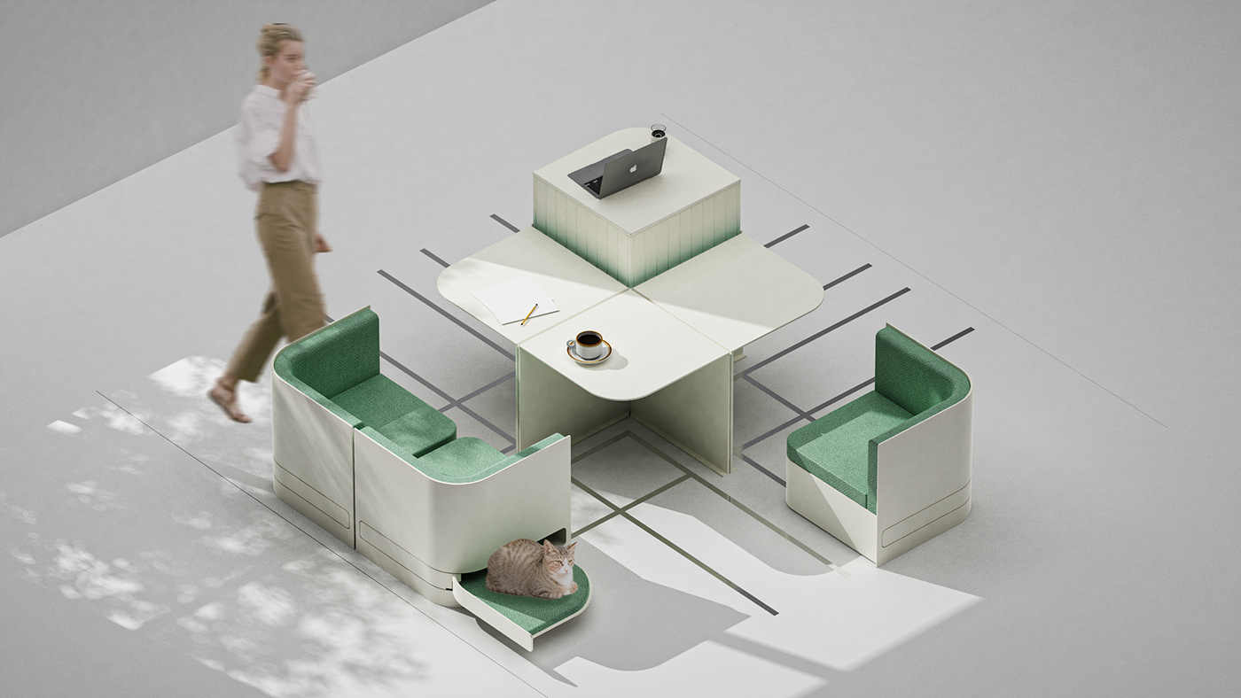 industrial design，square，furniture design ，