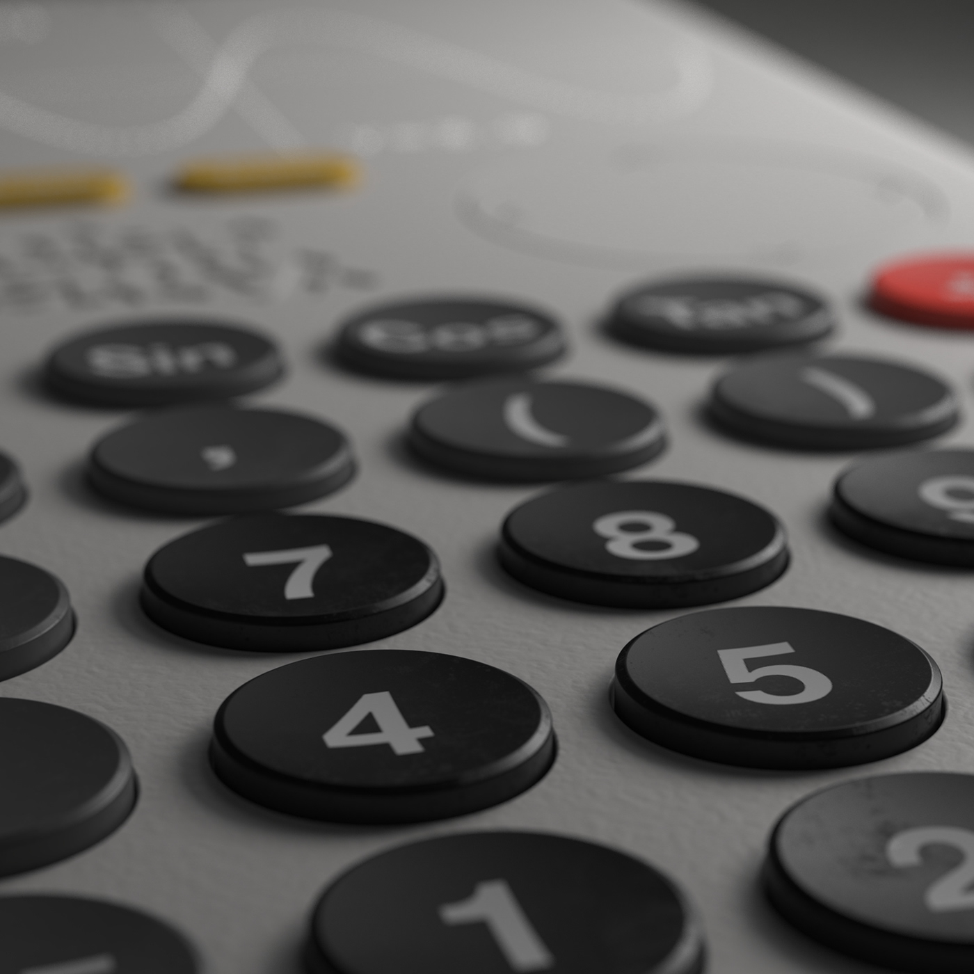 Render，product design，Calculator，