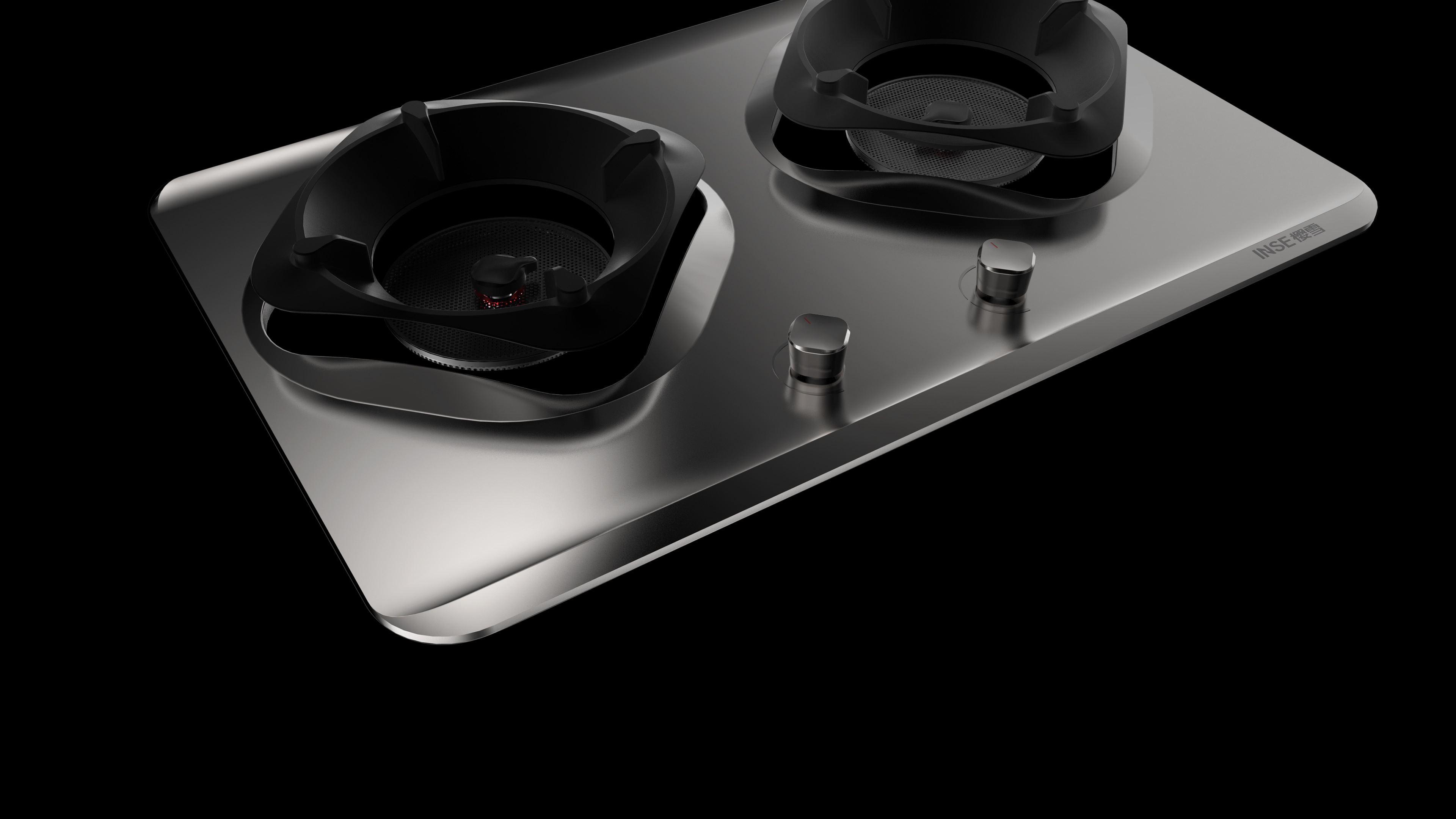 cherry blossoms，Gas stove，silver，kitchenware，gas cooker，