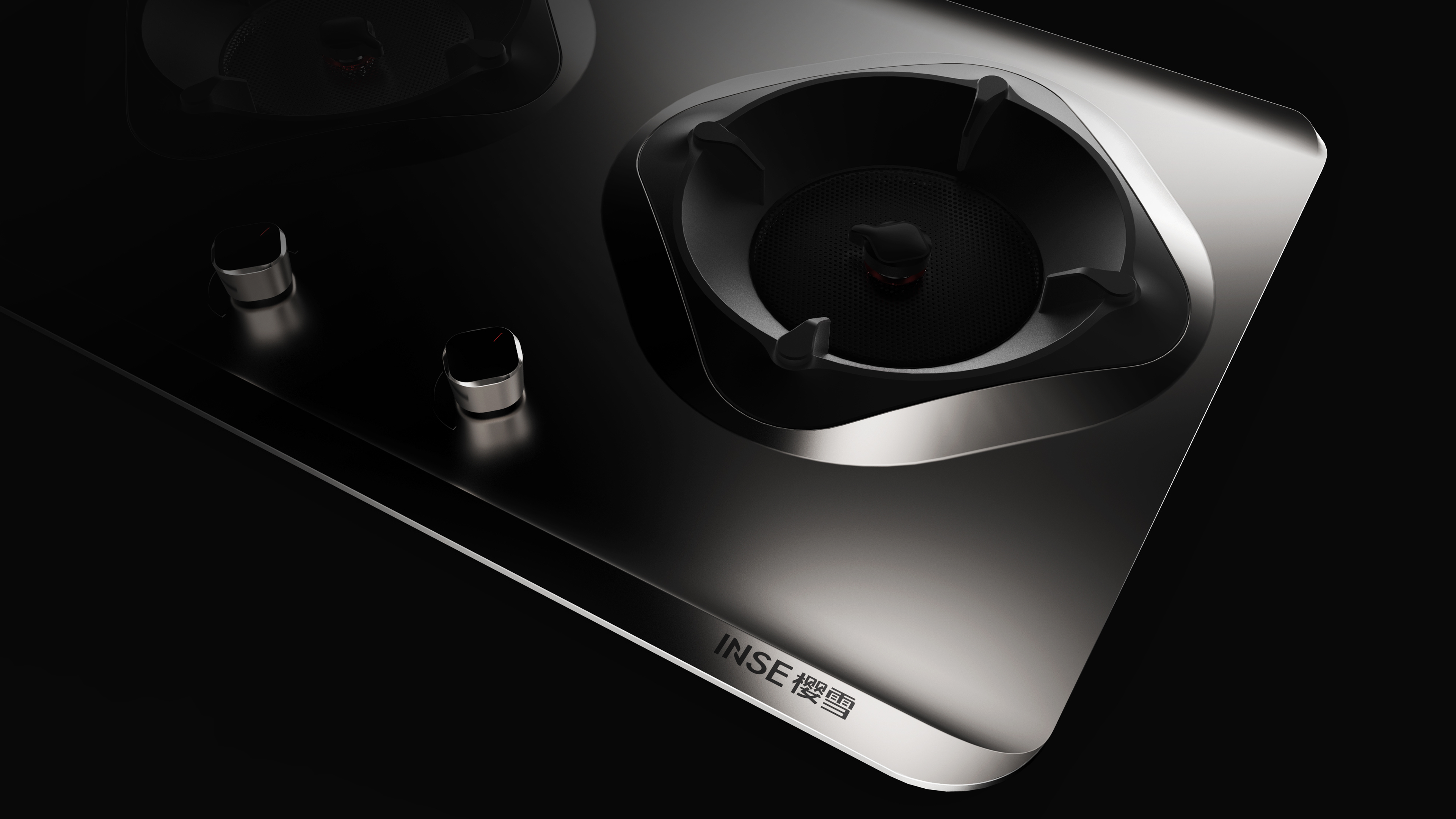 cherry blossoms，Gas stove，silver，kitchenware，gas cooker，