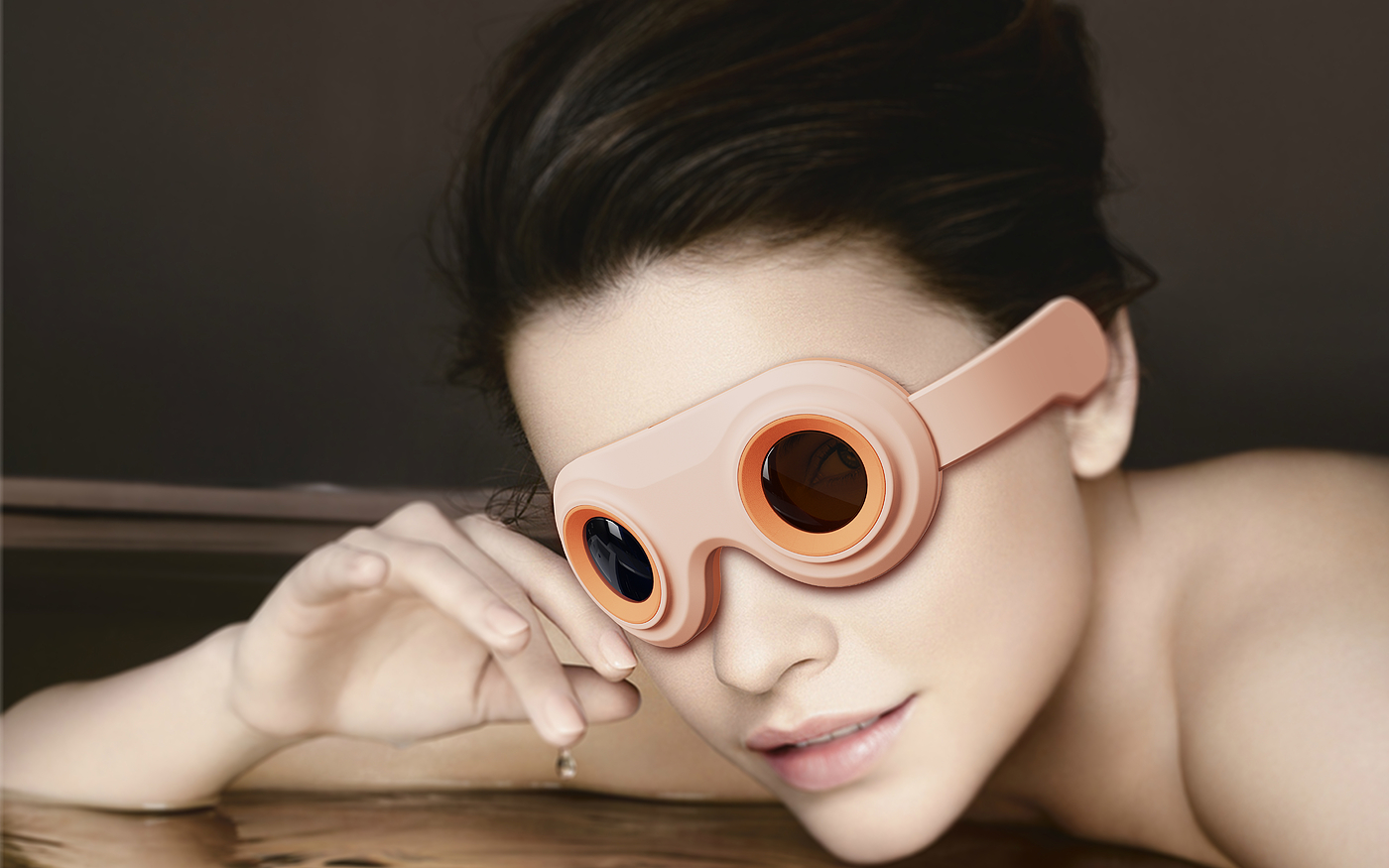 Eye hot compress，visualization，3D glasses，Massage the temples，Steampunk，Sunglasses style of the Republic of China，