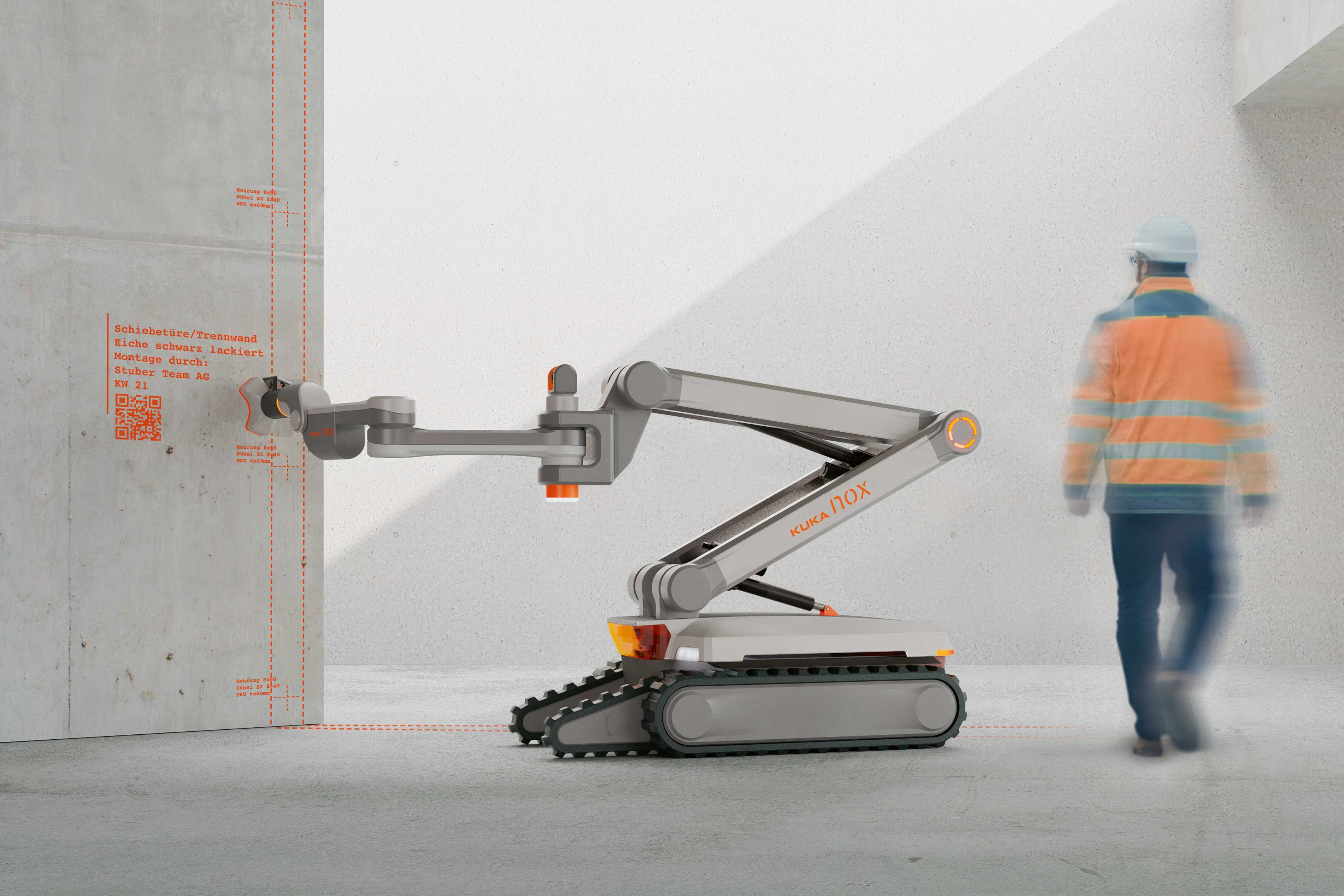 Concept NOX，Construction Robot，2021 red dot design concept award，