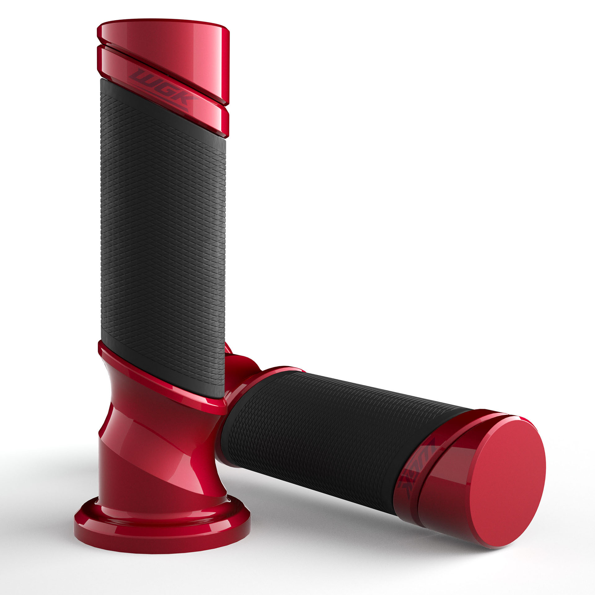 Motorcycle handle，Red and black，WGK，details，