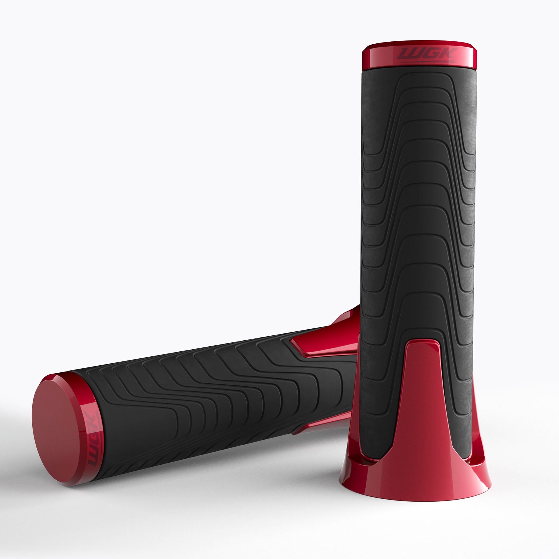 Motorcycle handle，Red and black，WGK，details，