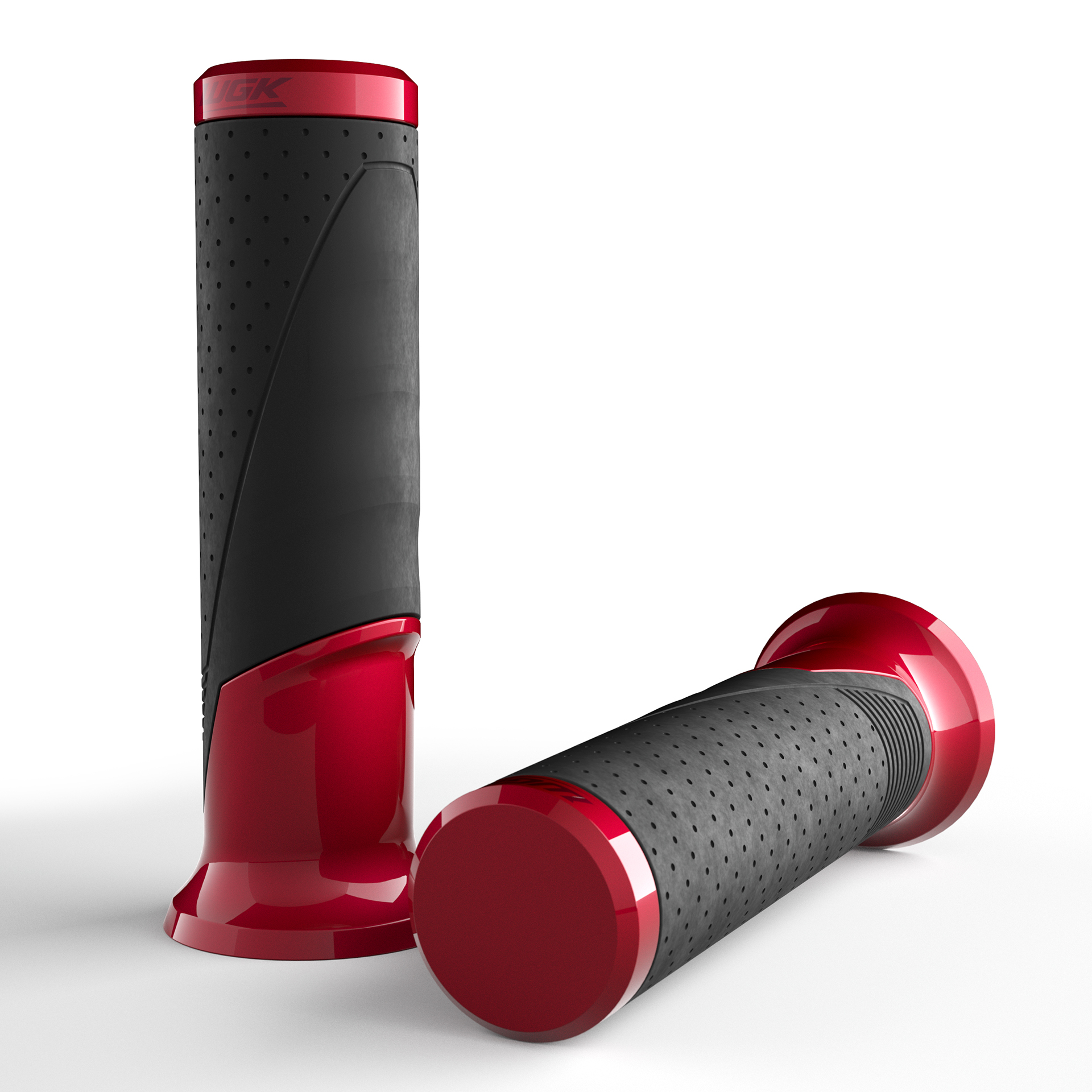 Motorcycle handle，Red and black，WGK，details，