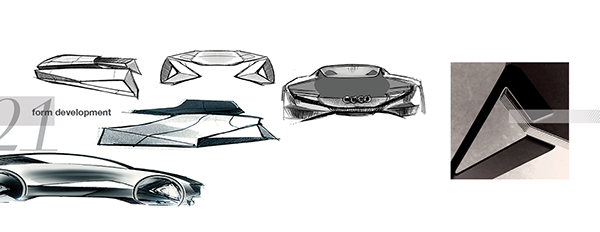 Hand drawn，Sports car，audi，fully automatic，concept，