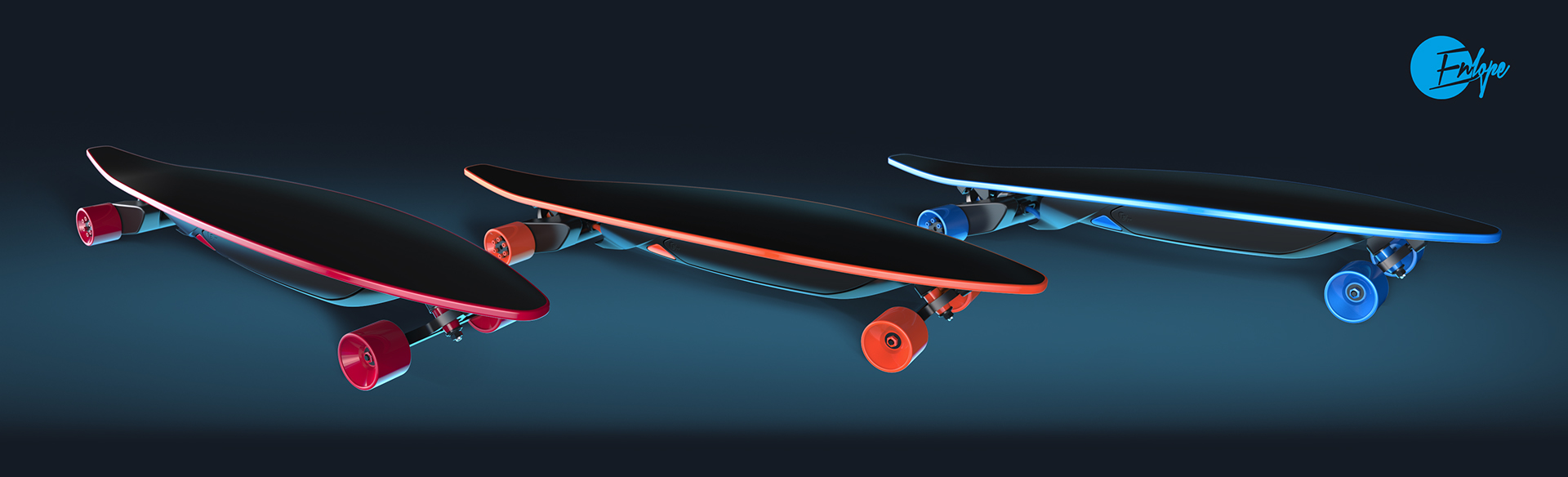 Electric skateboard，Aurora blue，Aurora red，Outdoor sports，