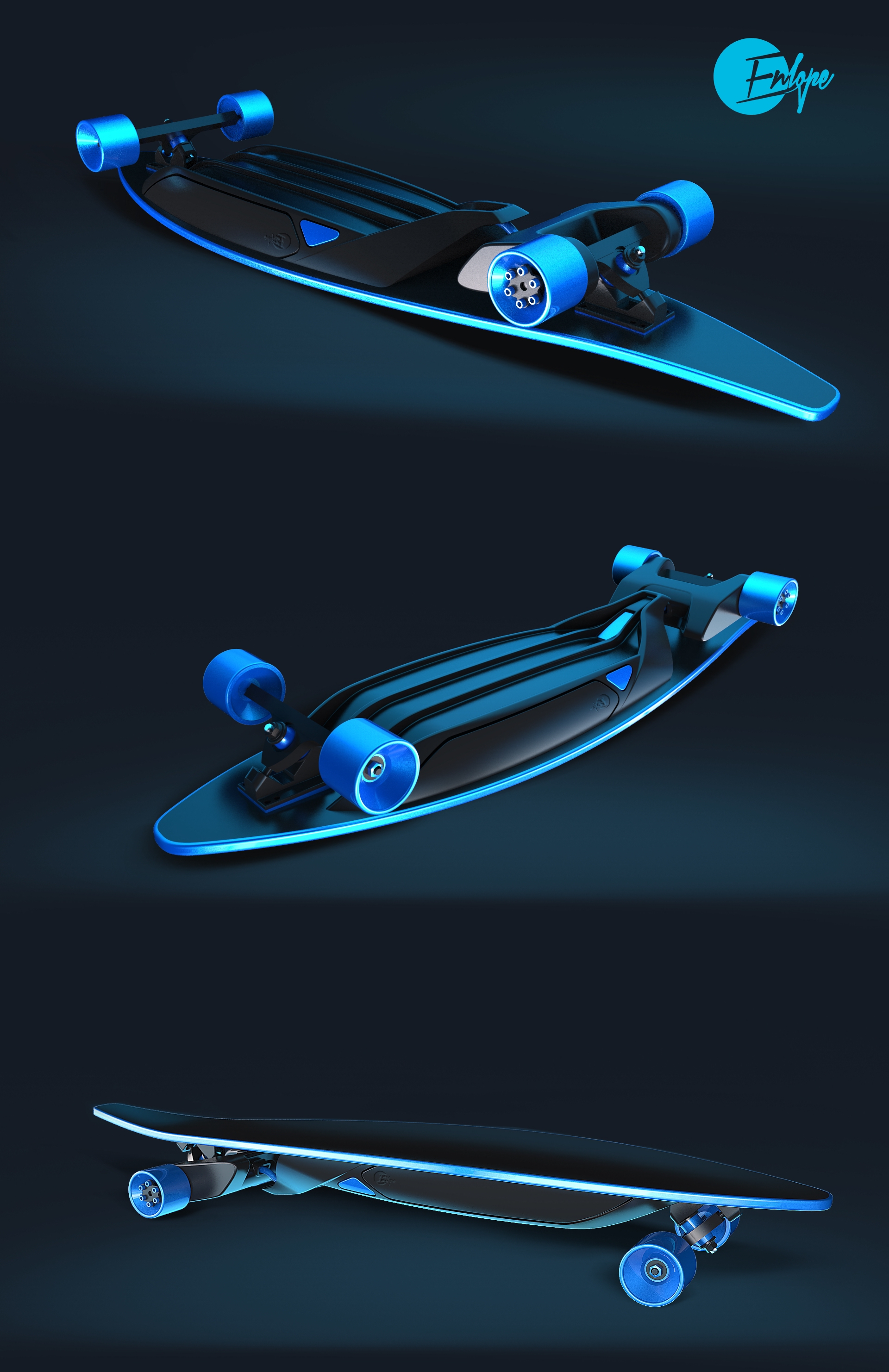 Electric skateboard，Aurora blue，Aurora red，Outdoor sports，