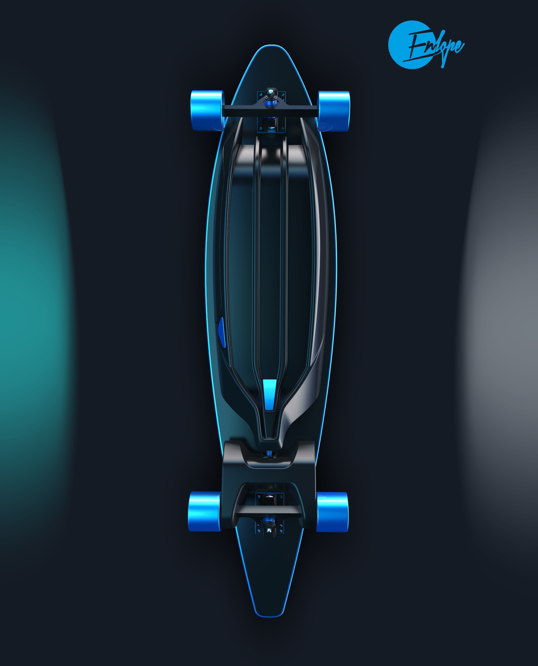 Electric skateboard，Aurora blue，Aurora red，Outdoor sports，