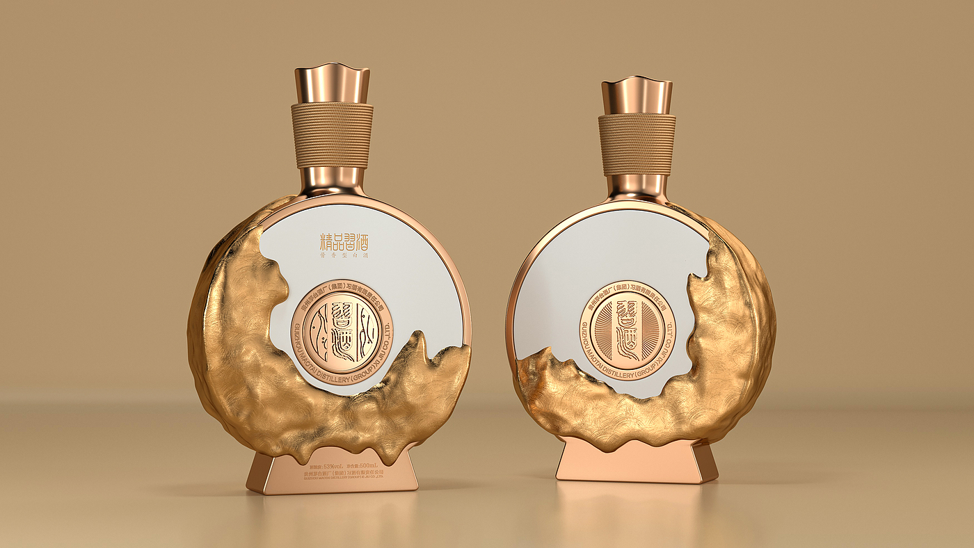 Baijiu，packing design，Bottle design，c4d，