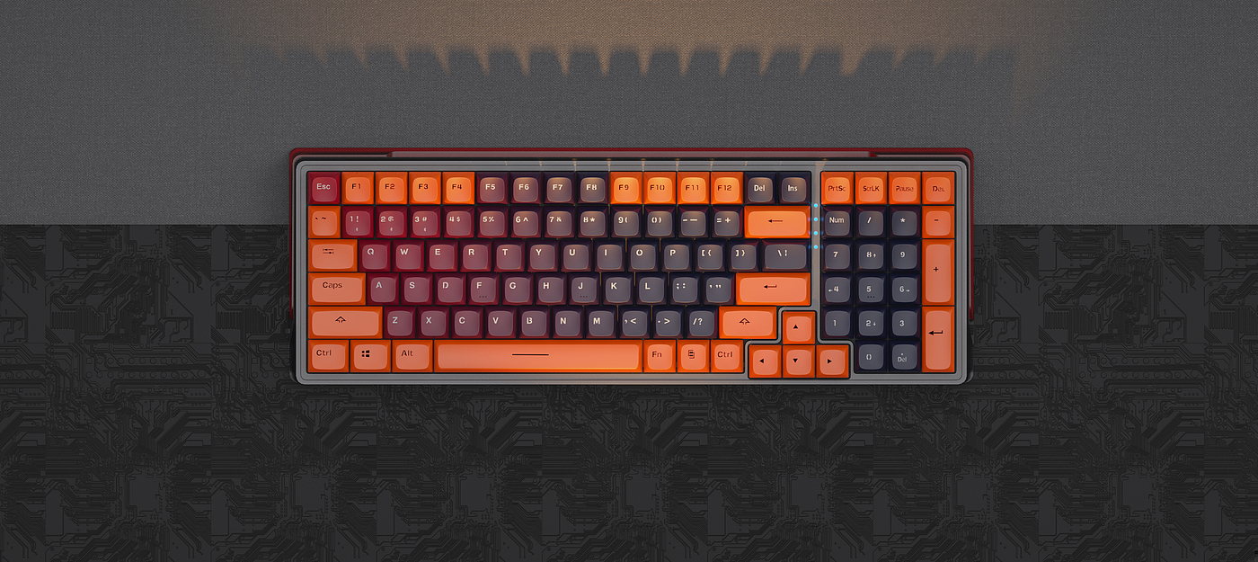Mechanical keyboard，E-sports，Product appearance design，Color matching configuration，game，life，season，