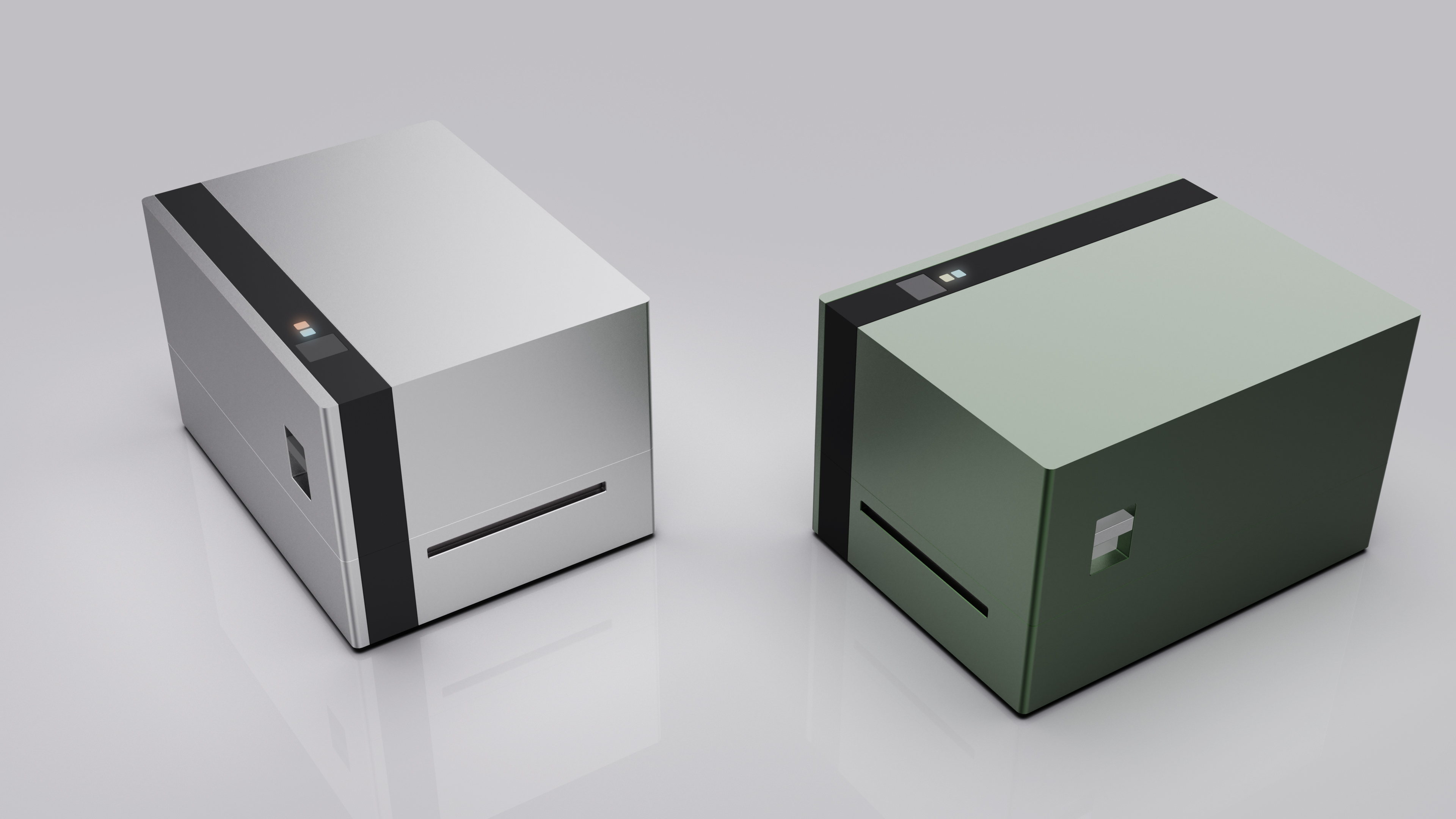 printer，Simplicity，high-end，Mosaic color，Metal，texture，Sense of experience，