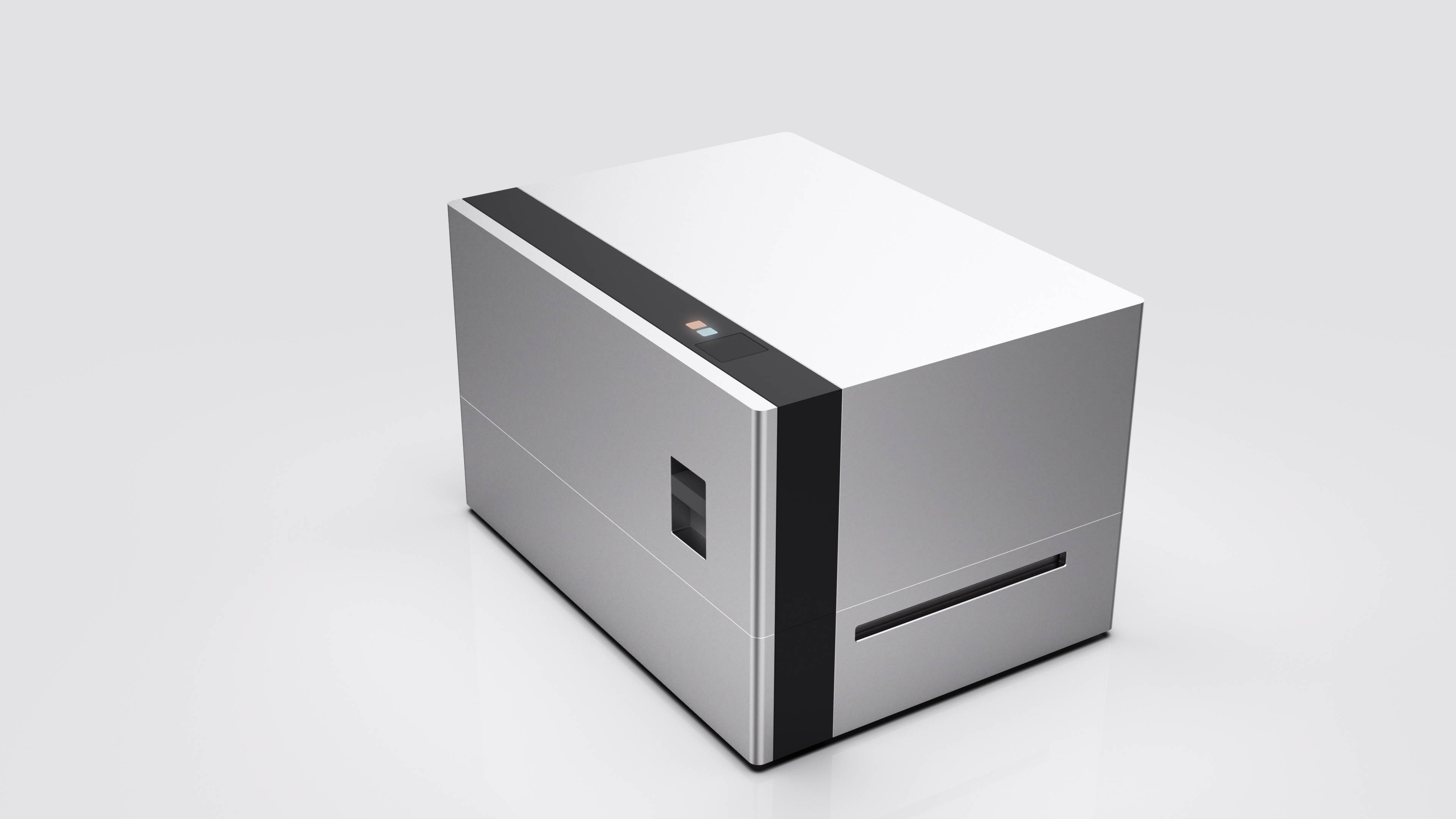 printer，Simplicity，high-end，Mosaic color，Metal，texture，Sense of experience，