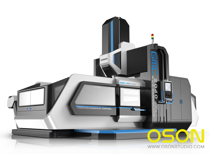 machining center ，Gantry machining center，Ou Chen design，OSONSTUDY，Guangzhou Ouchen design，Industrial modeling design，Product appearance design，Design hand drawn，