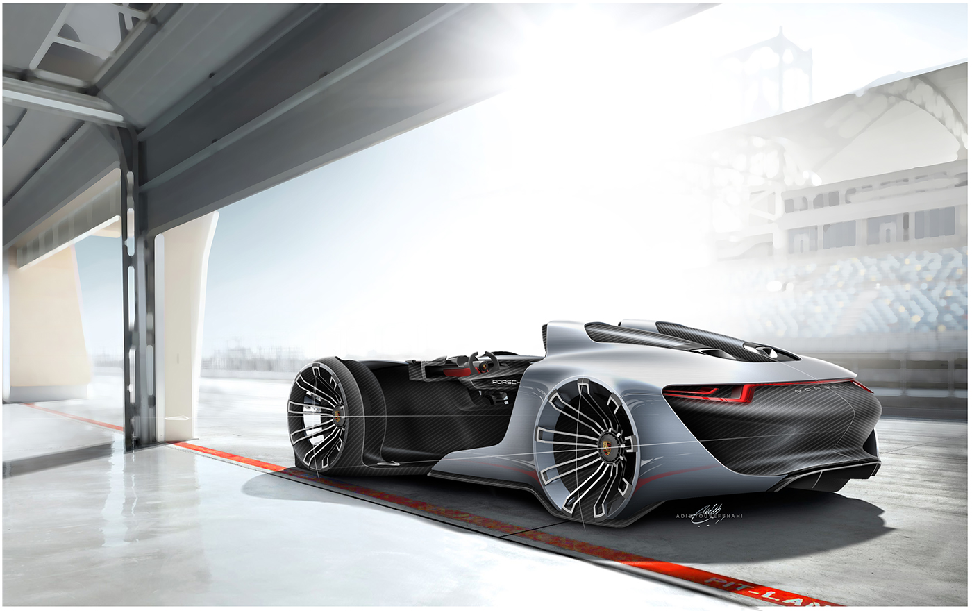 shock absorption，streamline，Adib，Porsche 911，