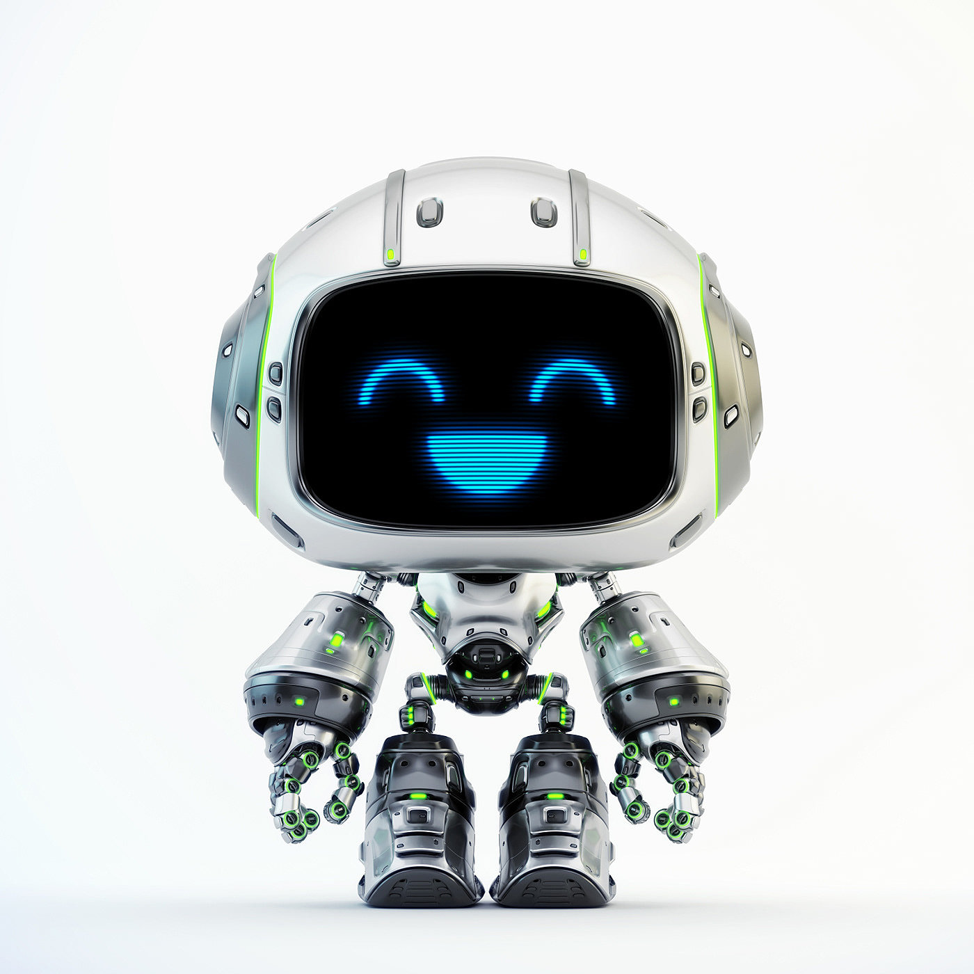 robot，smile，lovely，