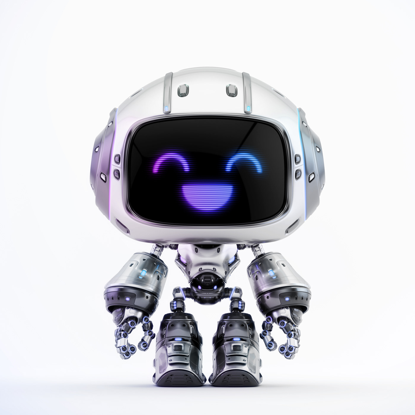 robot，smile，lovely，