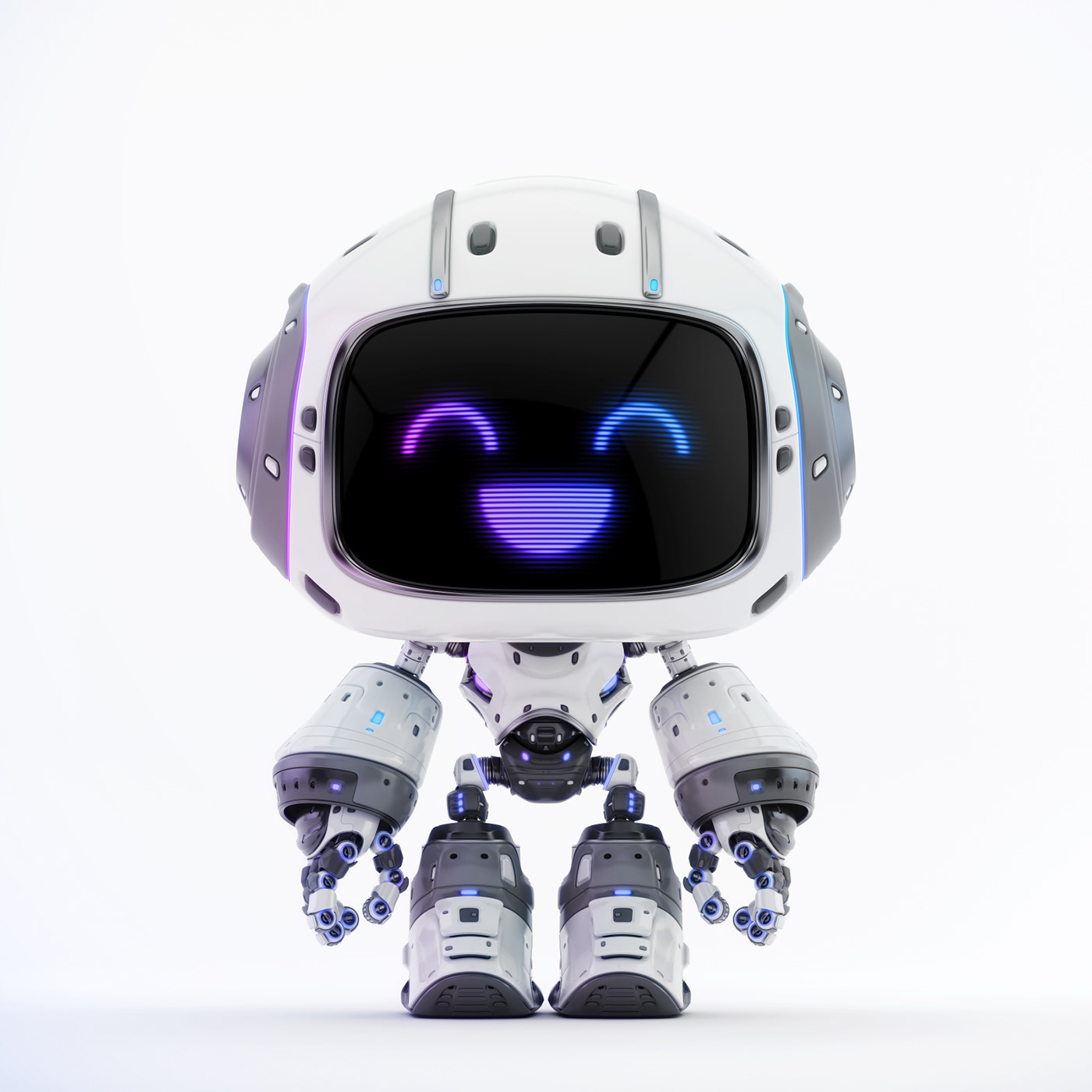 robot，smile，lovely，