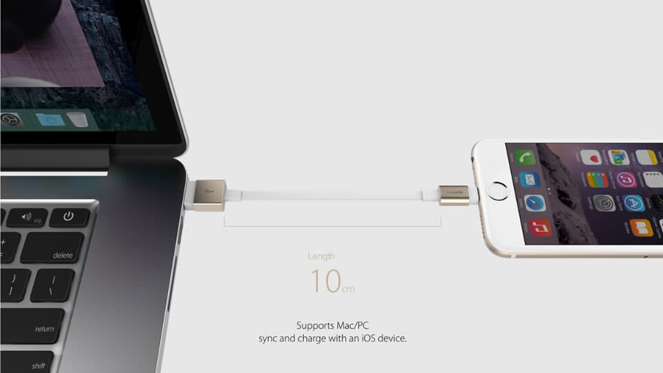 apple，Apple device，USB cable，aluminium，flat，Anti entanglement，