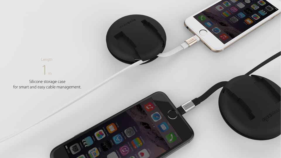 apple，Apple device，USB cable，aluminium，flat，Anti entanglement，
