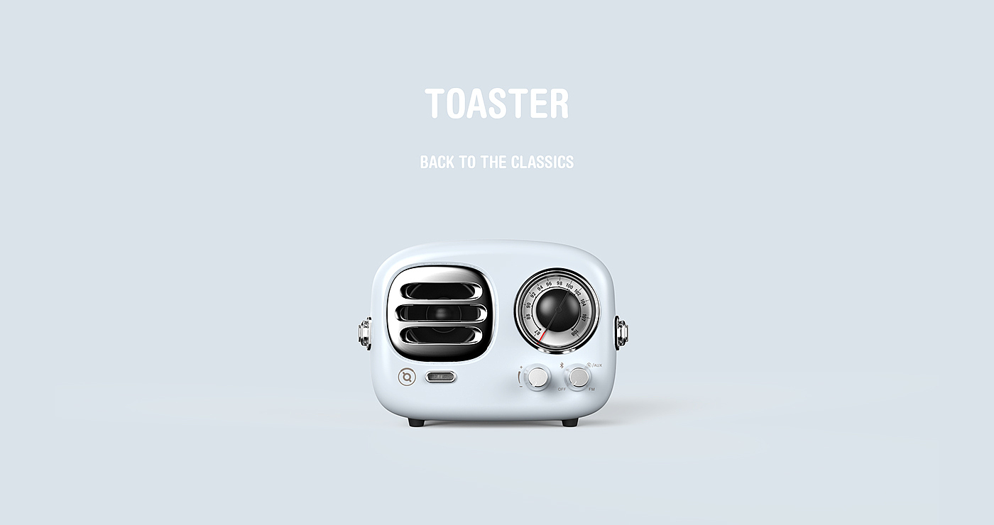 复古，猫王，面包机，收音机，音箱，烤面包机，RADIOOO TOASTER，