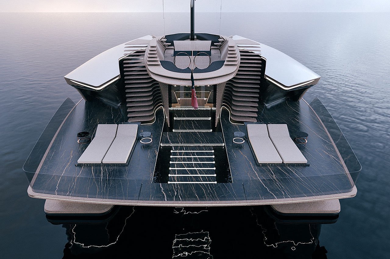 Binny farina，Catamaran hull，Luxury leisure，Fashionable has a secluded space，