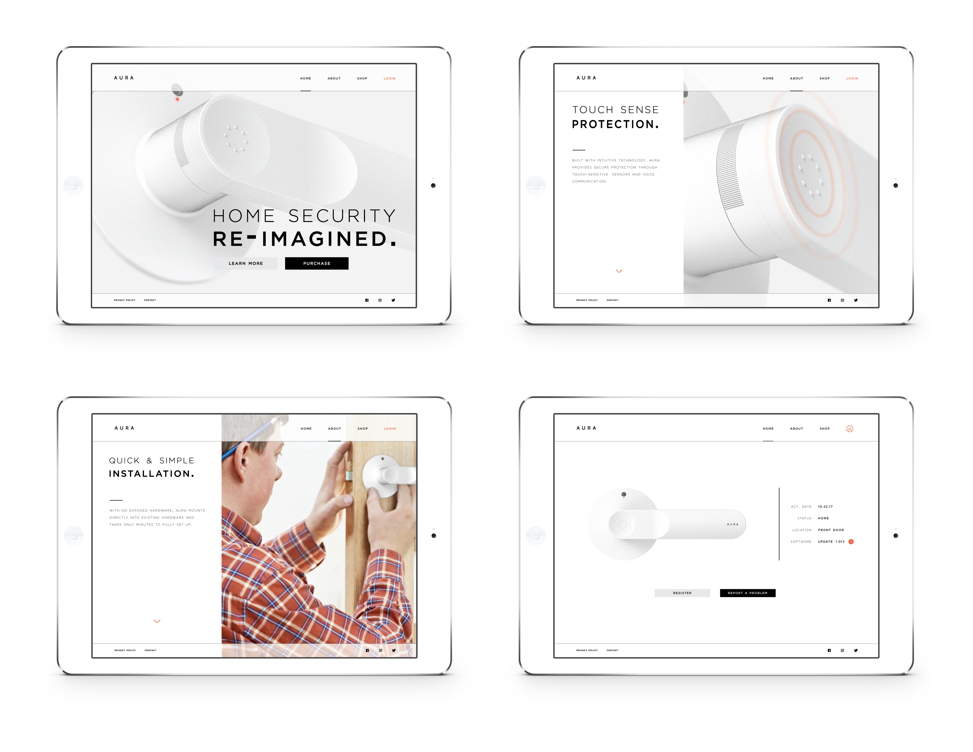 Safety door handle，white，intelligence，sensor，360 ° camera，Touch key，Lexus Design Award，aura，