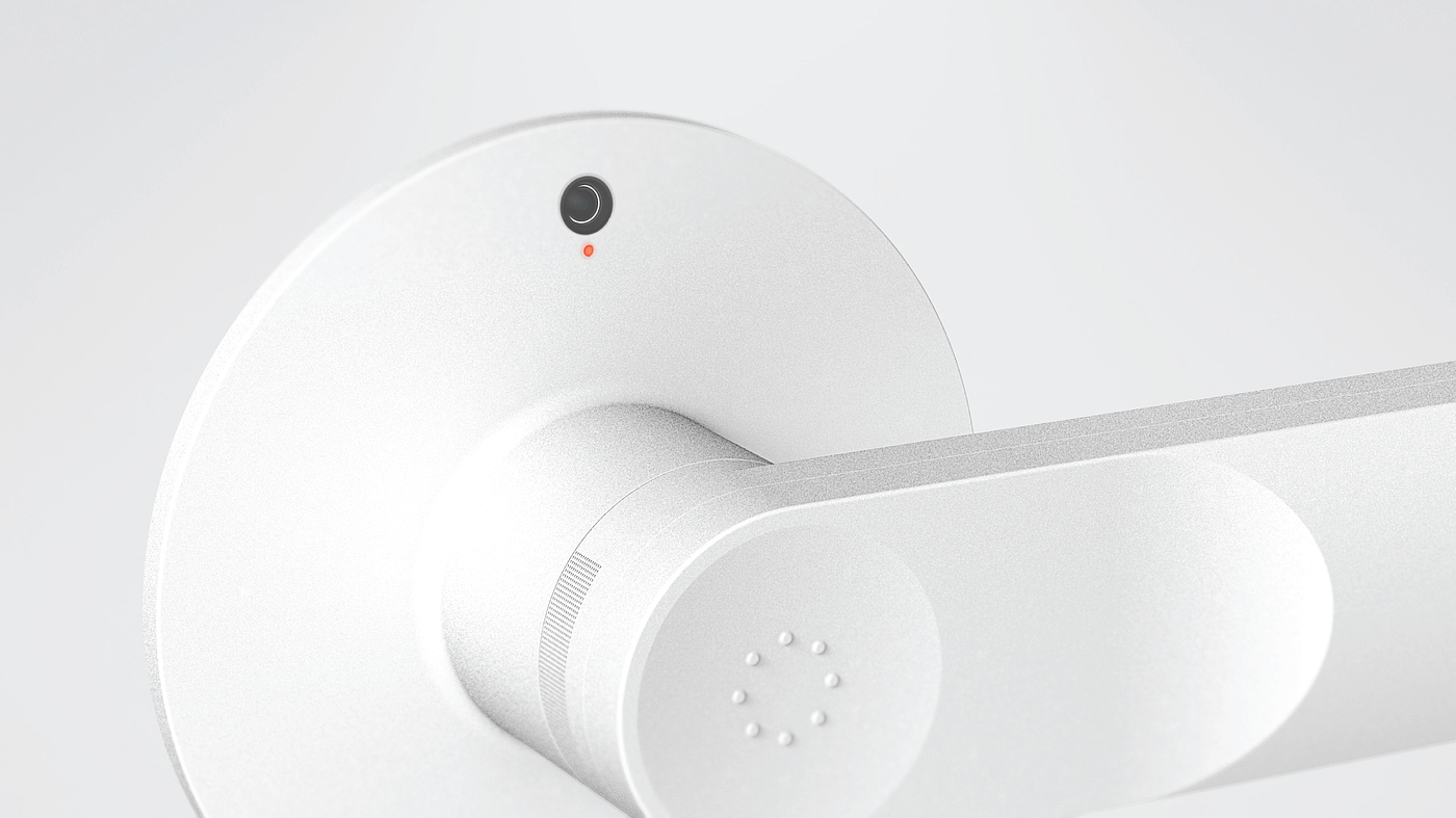 Safety door handle，white，intelligence，sensor，360 ° camera，Touch key，Lexus Design Award，aura，