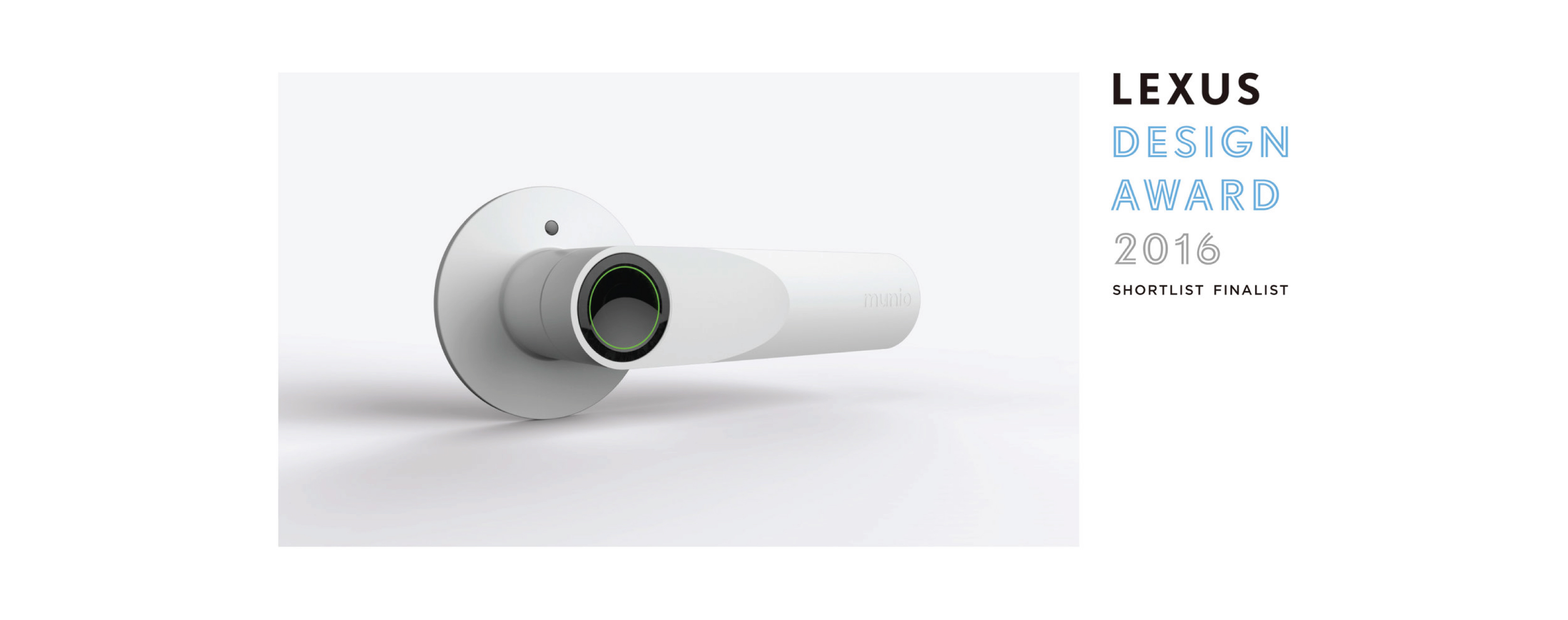 Safety door handle，white，intelligence，sensor，360 ° camera，Touch key，Lexus Design Award，aura，