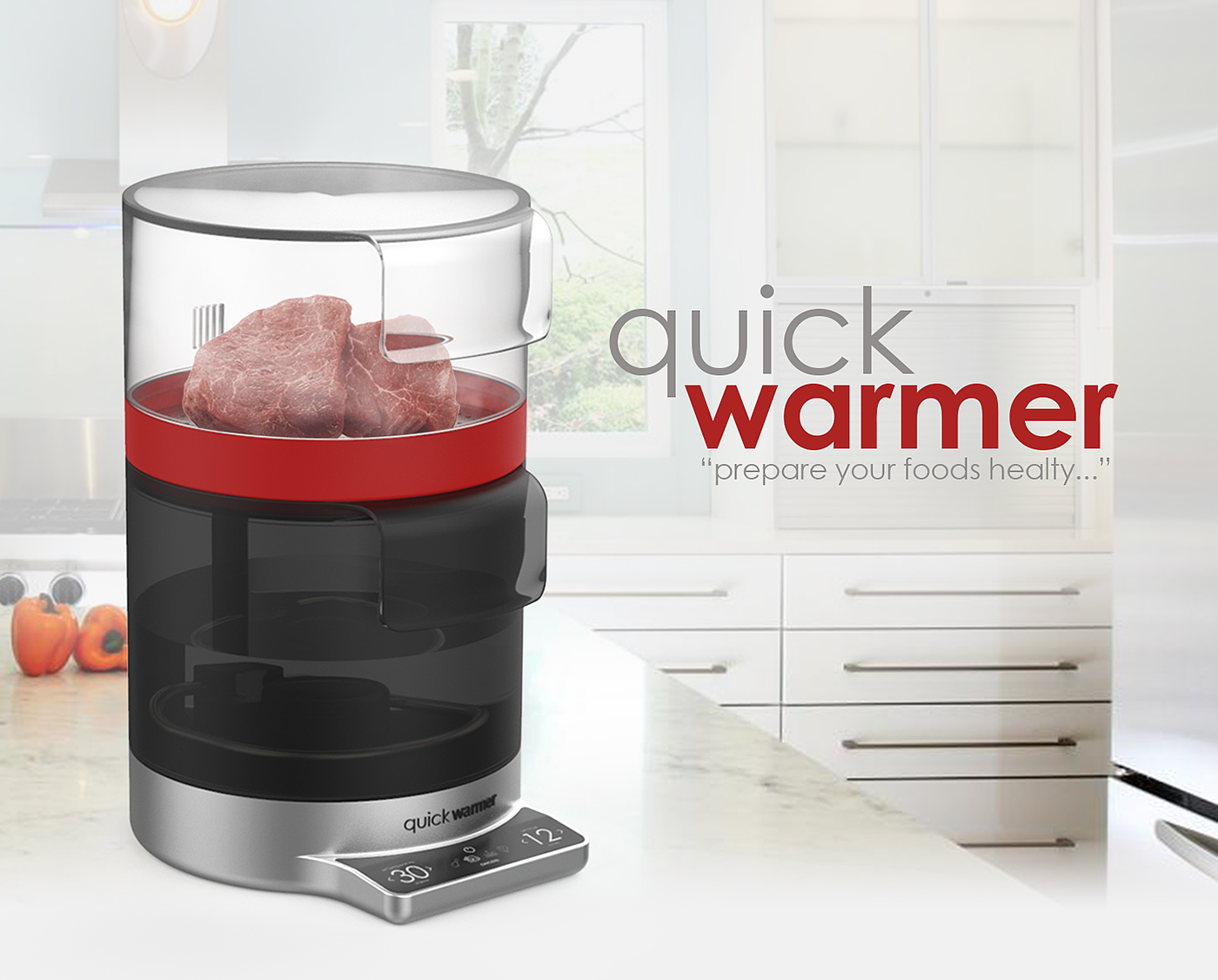 quickwarmer，Food Defroster，除霜器设计，厨房家电，食品卫生，健康，