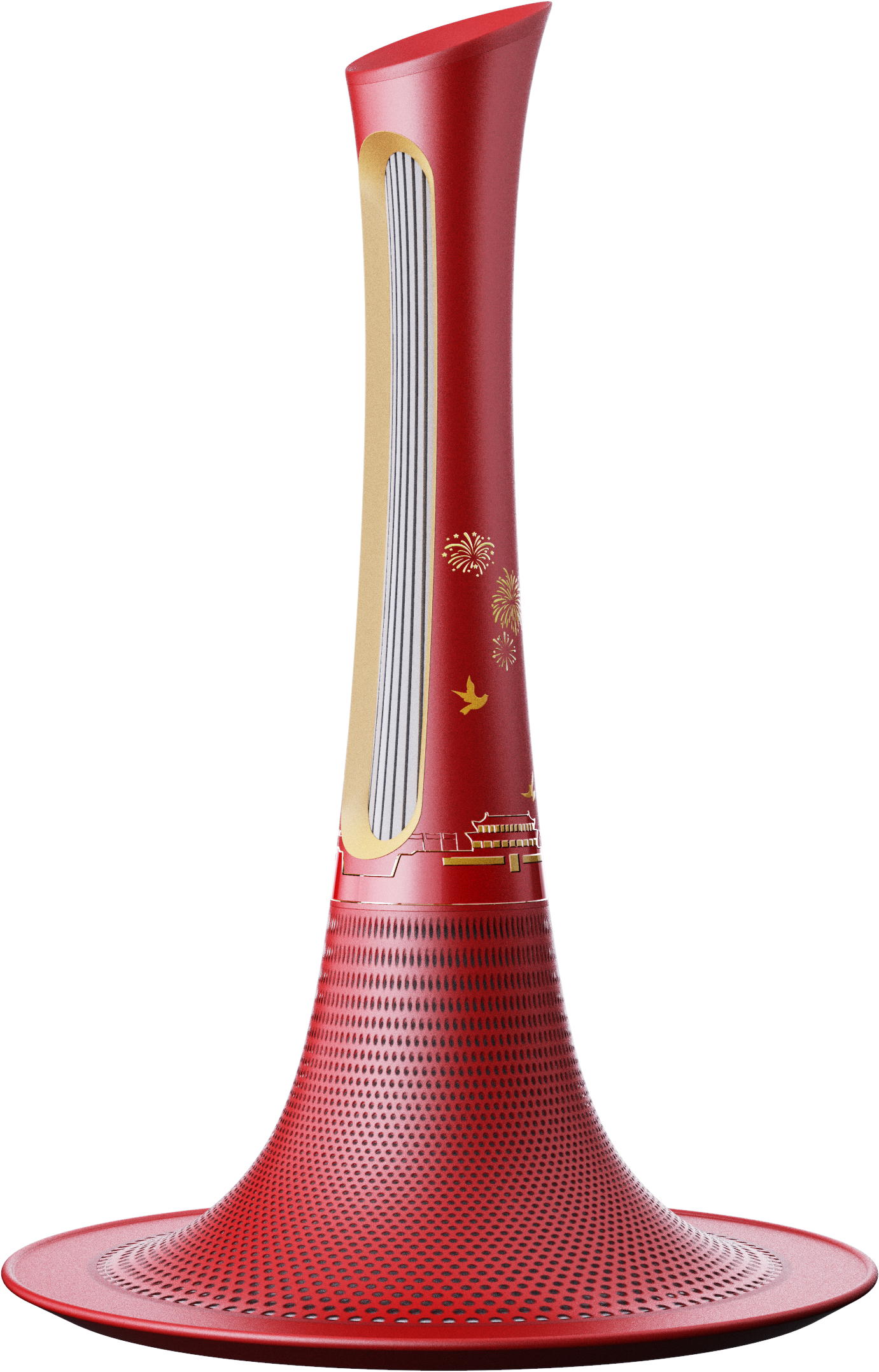 loudspeaker box，Red cultural creation，