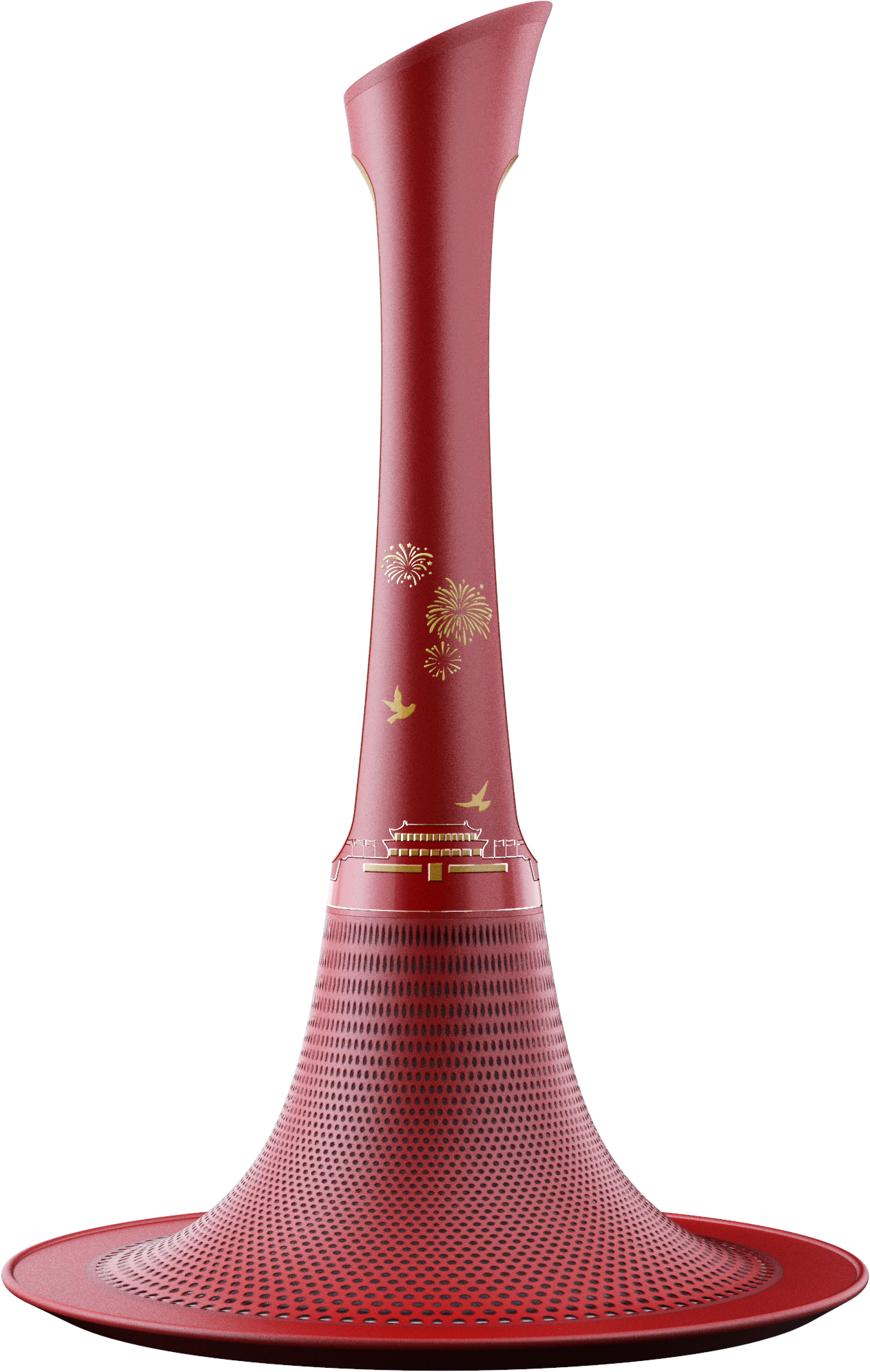 loudspeaker box，Red cultural creation，