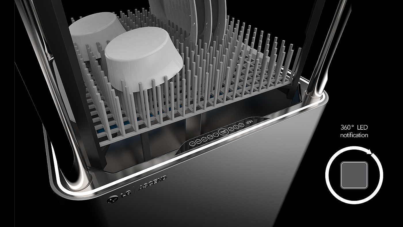 亚洲设计，LGAscend，工业设计，洗碗机，