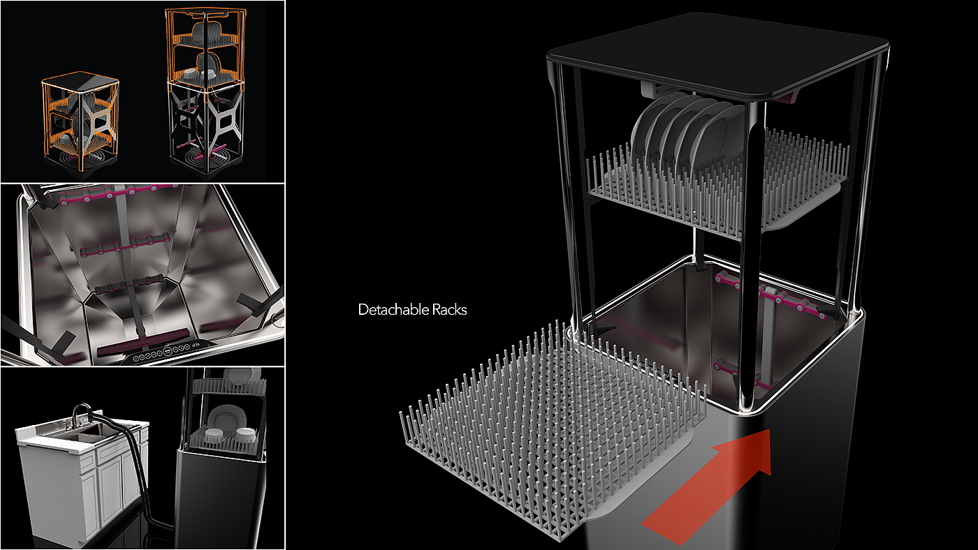 Asian design，LAscend，industrial design，dishwasher，