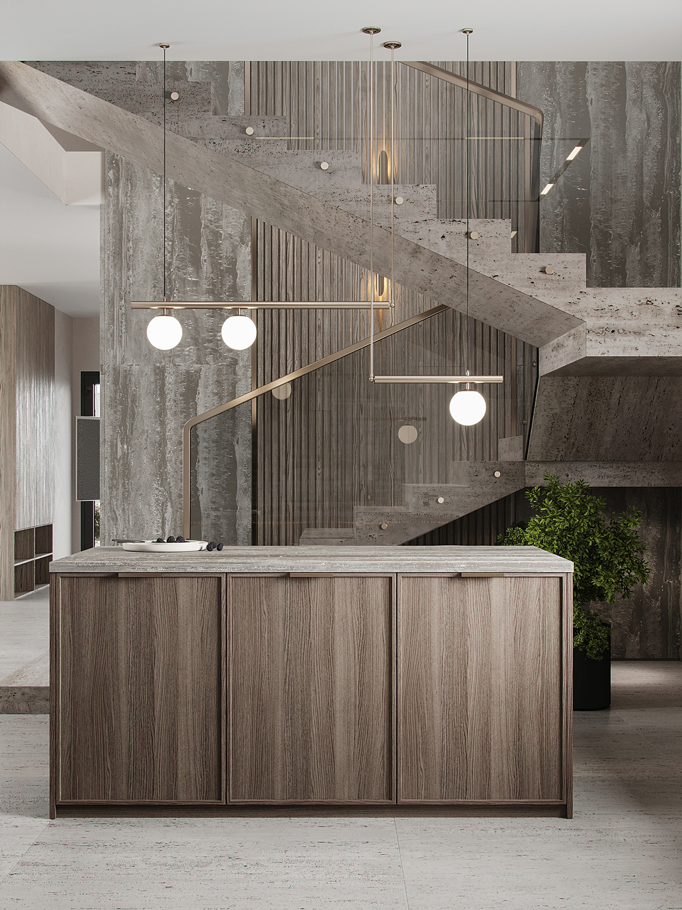 modern，kitchen，Interior design，