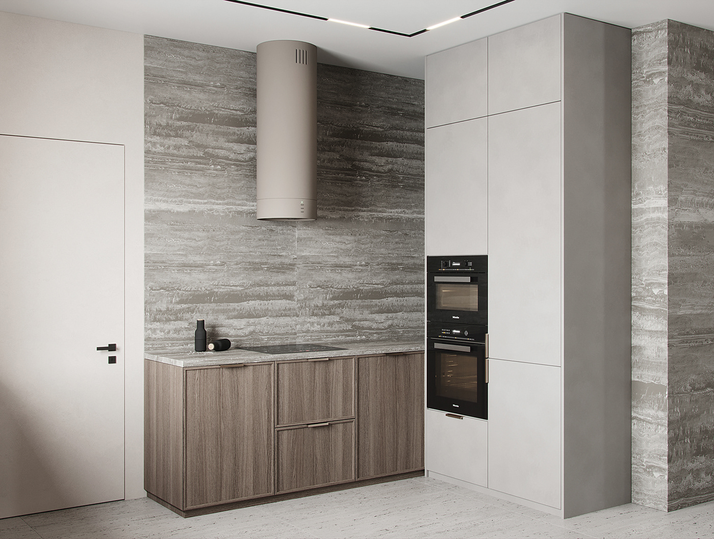 modern，kitchen，Interior design，