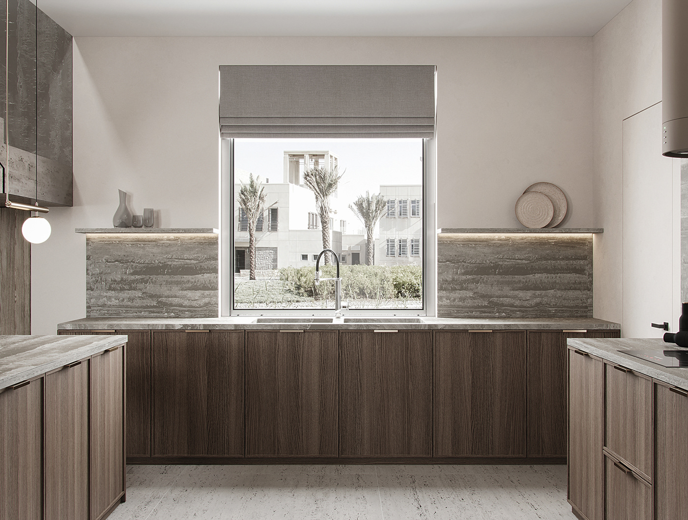 modern，kitchen，Interior design，