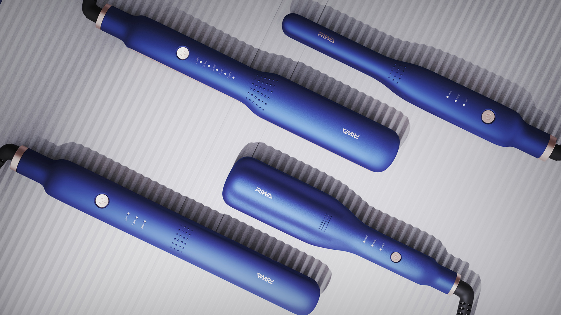 serialization，Family design，Hair curler，hair straightener，details，simple style ，originality，Appearance design，