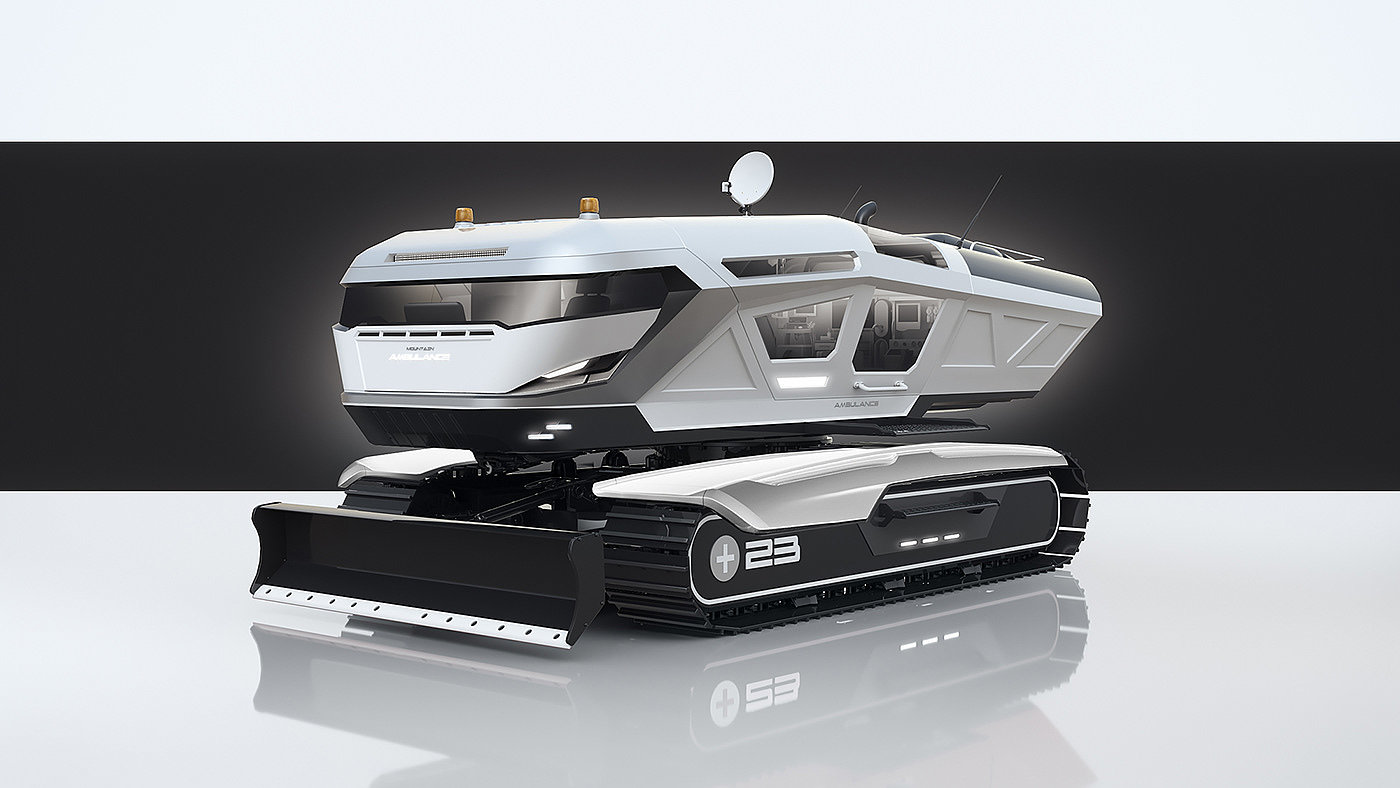 vehicle，industrial design，ambulance，