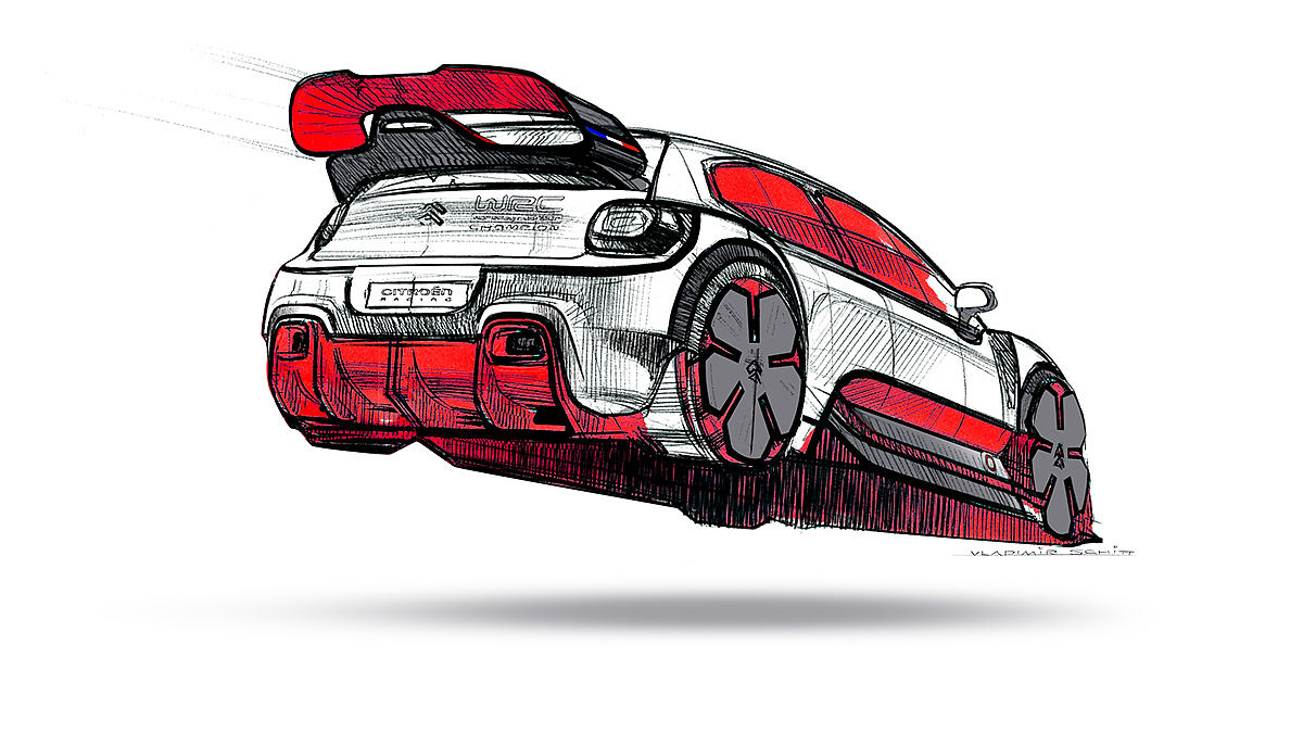 Citroen，racing，Sports car，motion，outdoors，