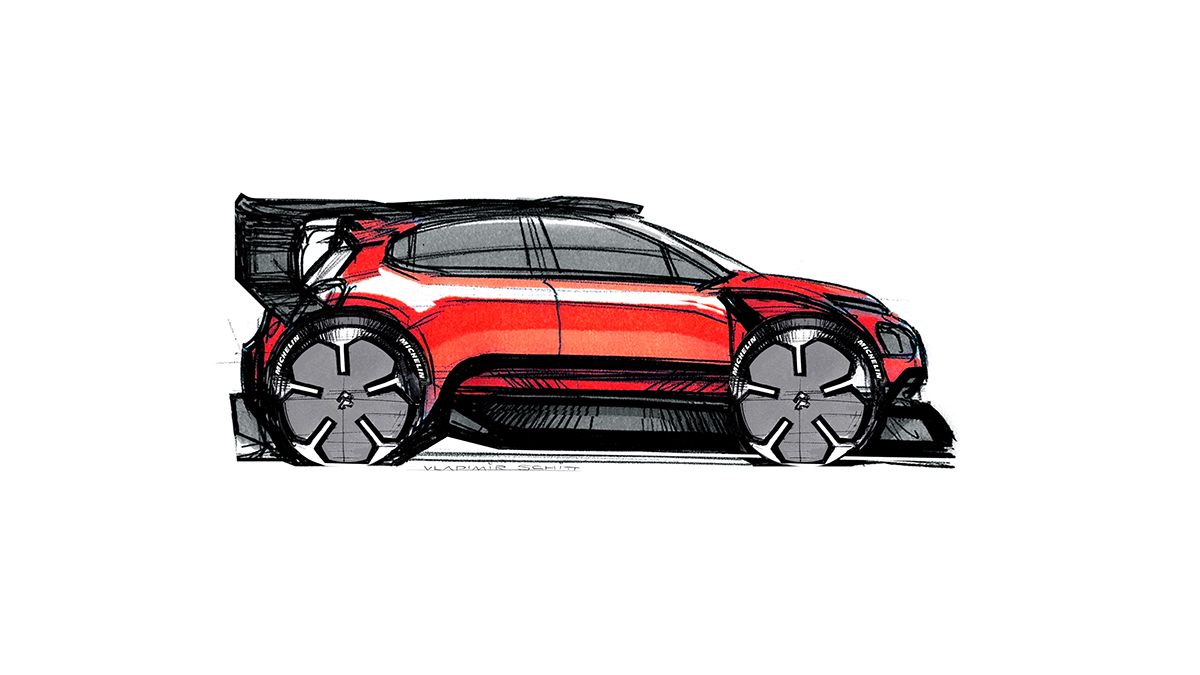 Citroen，racing，Sports car，motion，outdoors，