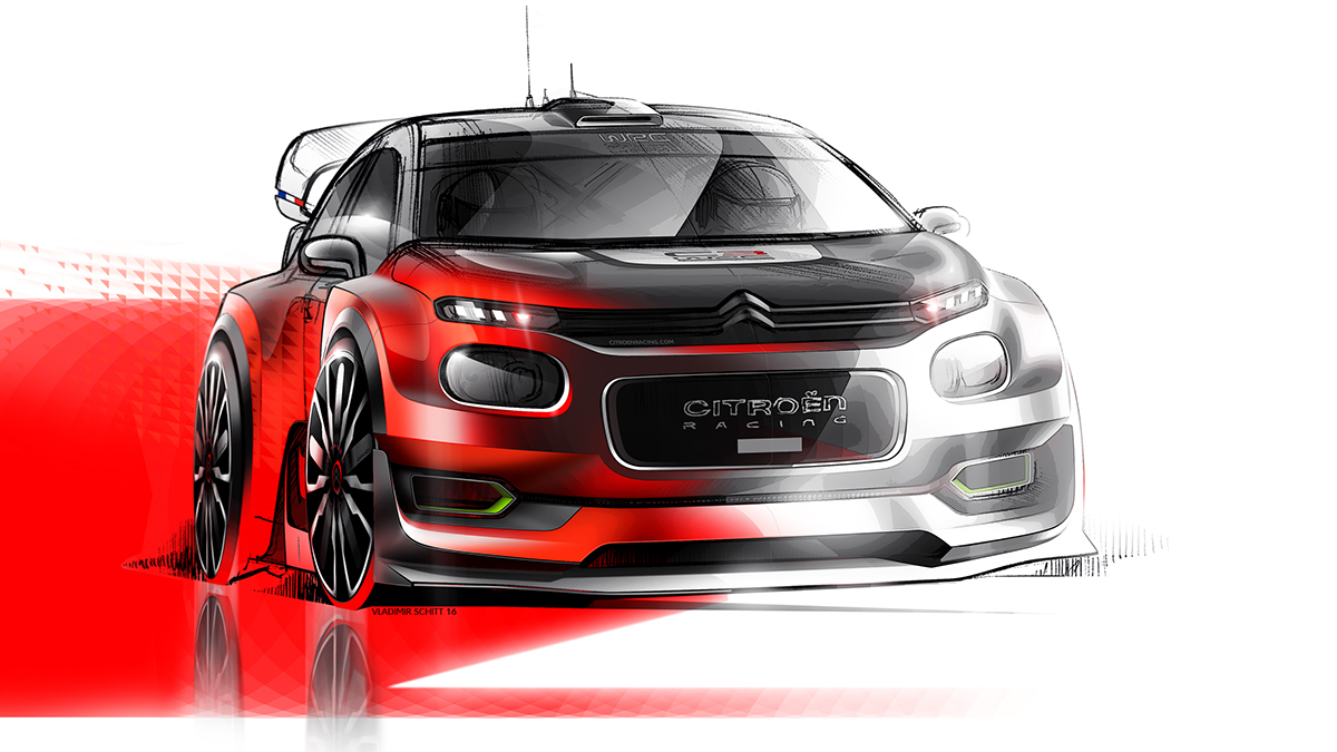 Citroen，racing，Sports car，motion，outdoors，