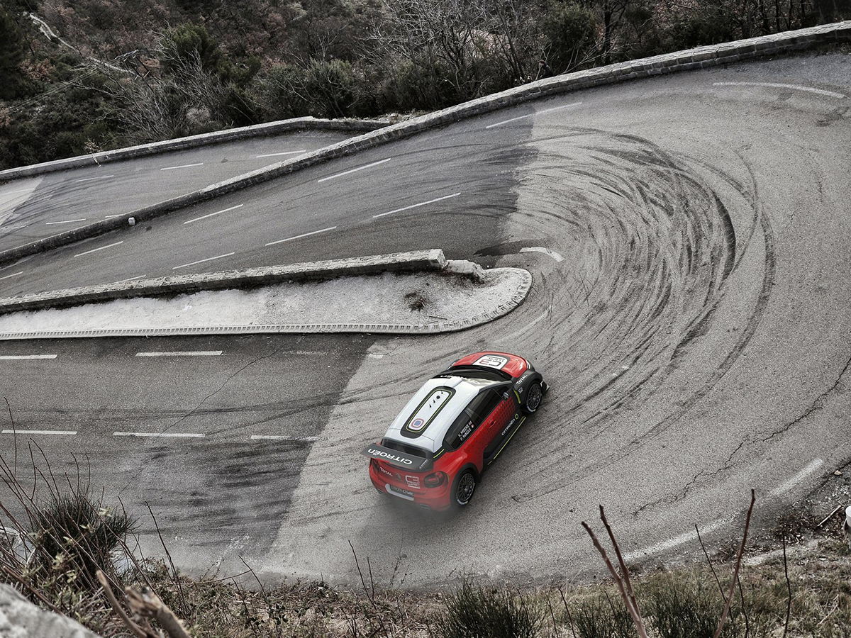 Citroen，racing，Sports car，motion，outdoors，