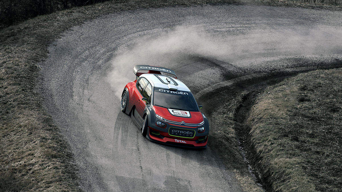 Citroen，racing，Sports car，motion，outdoors，