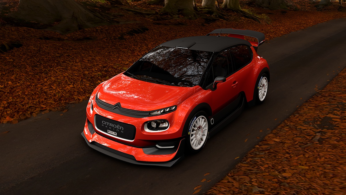 Citroen，racing，Sports car，motion，outdoors，