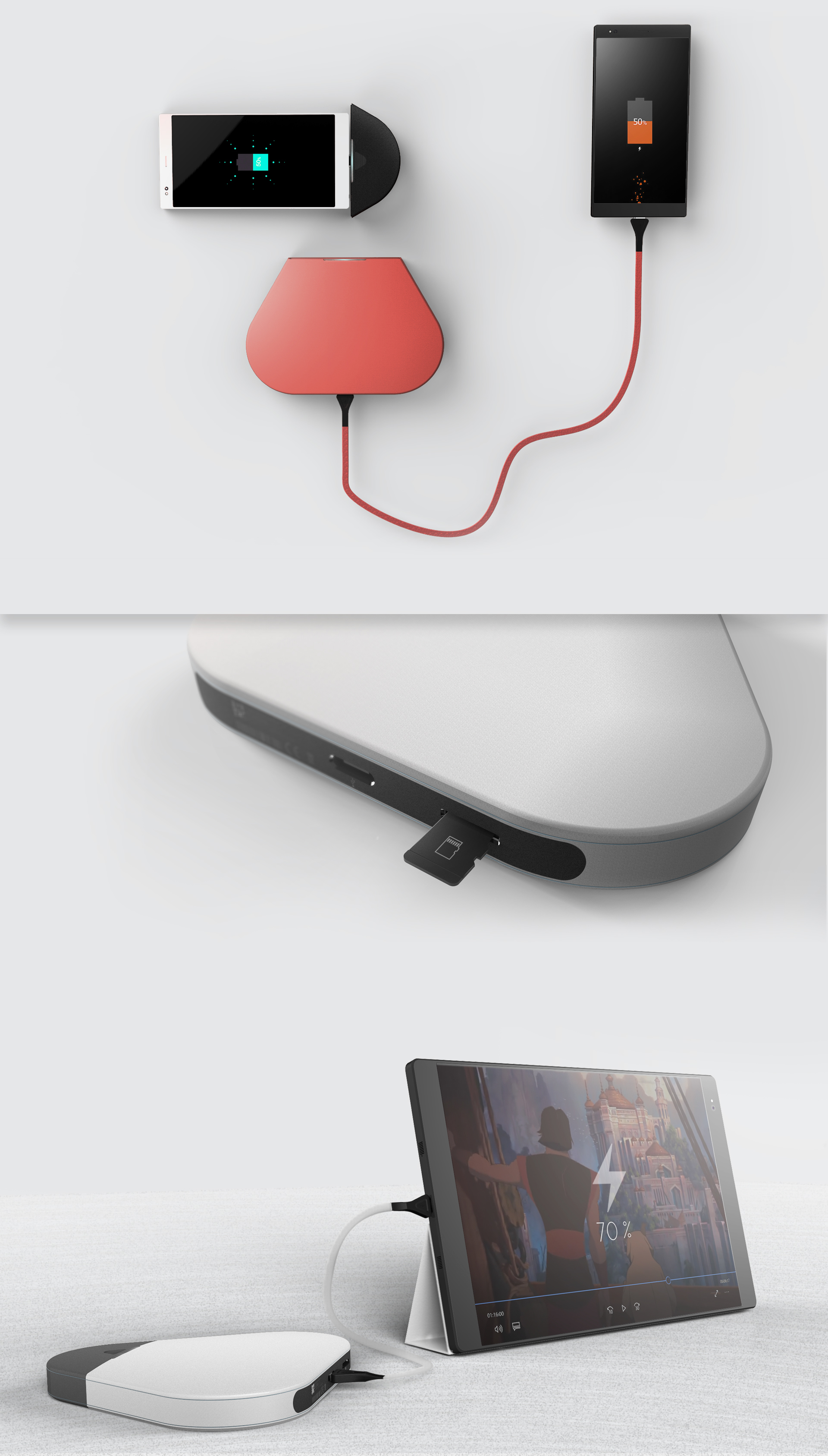 PAC，portable source，portable battery，Built in card reader，USB-C，Shared charging，data storage ，