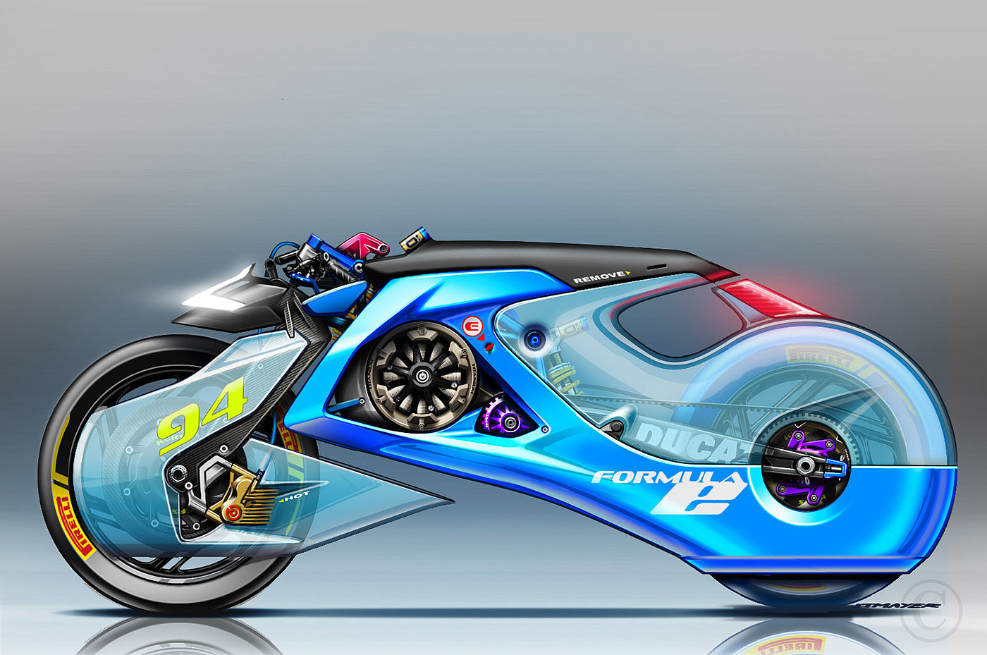 design sketch，industrial design，motorcycle，Dazzling，