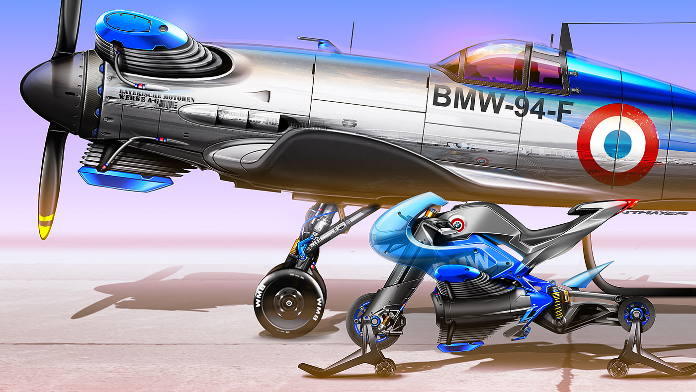 design sketch，industrial design，motorcycle，Dazzling，