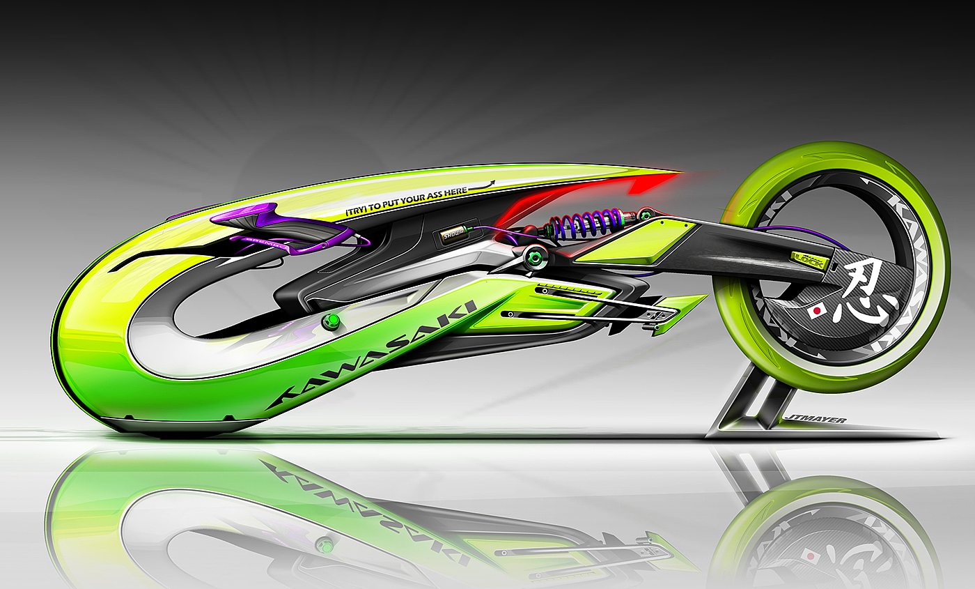 design sketch，industrial design，motorcycle，Dazzling，