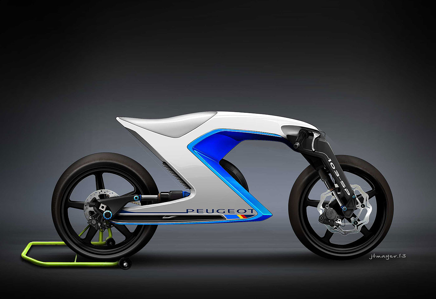 design sketch，industrial design，motorcycle，Dazzling，
